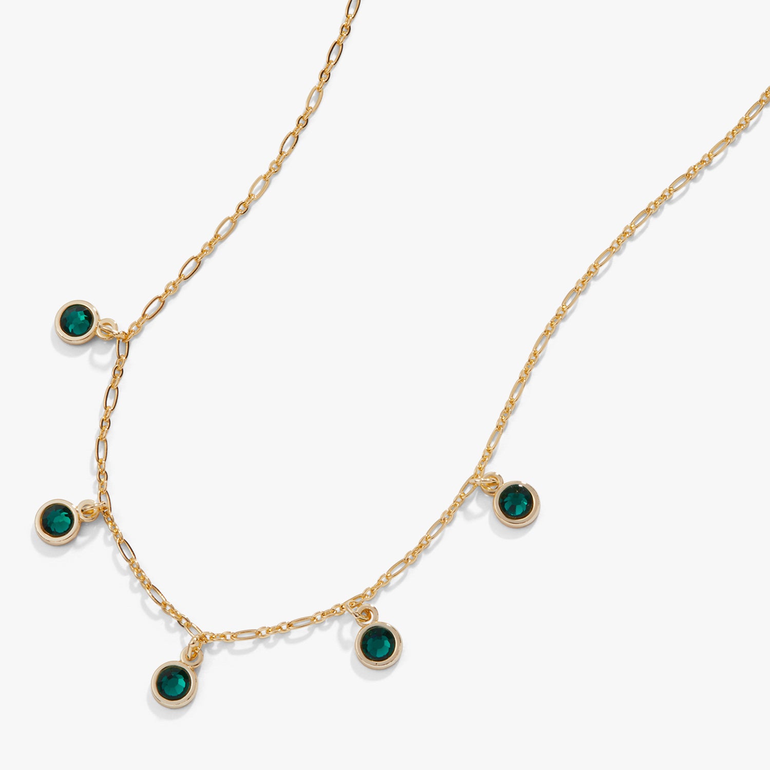 Multi-Crystal Necklace, Emerald
